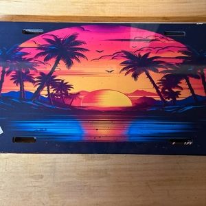 Sunset car tag